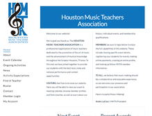 Tablet Screenshot of houstonmusicteachersassociation.com